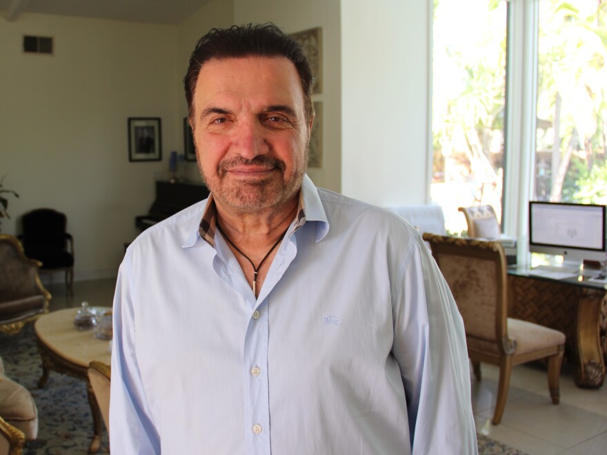 Besharati, at his home in California's San Fernando Valley.