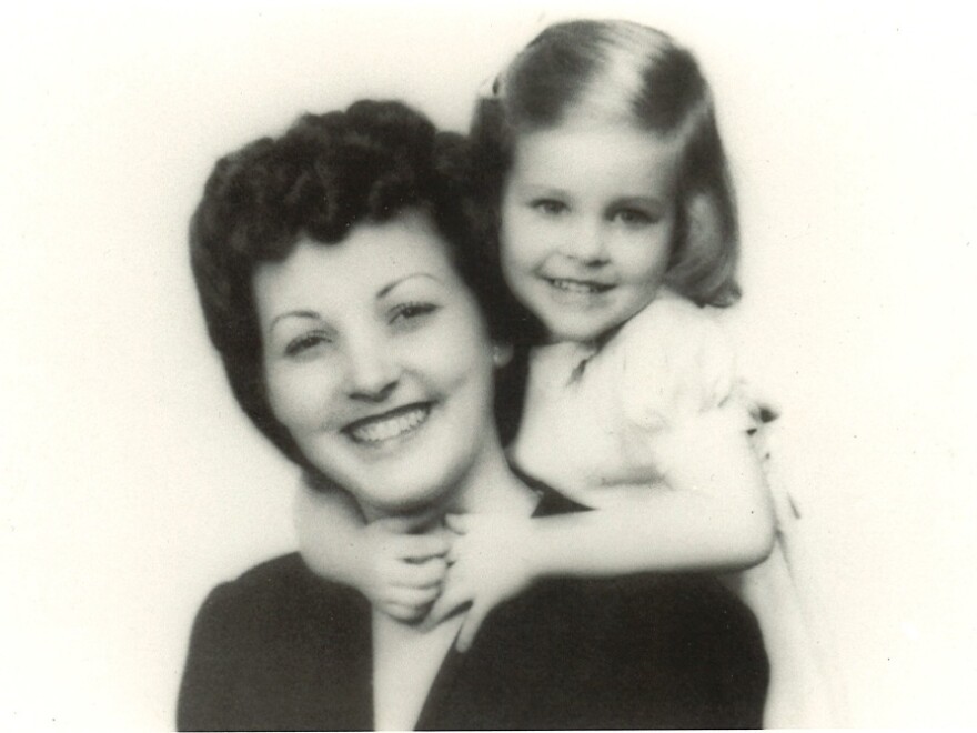 Jo Anne (age 2 or 3) posed for this photo with her mother, Nelle Bayne McCutchan Shelton, in Tulsa, Okla. 
