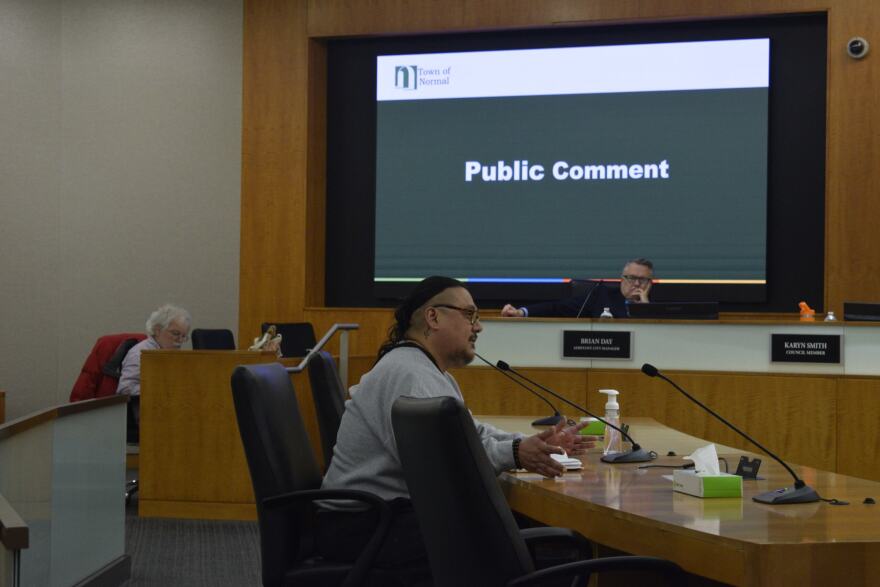 Sonny Garcia, a retired ISU employee, spoke during public comment.