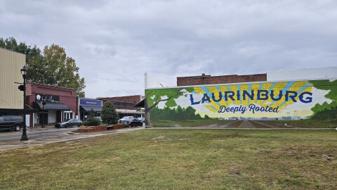 Main Street in downtown Laurinburg, N.C.