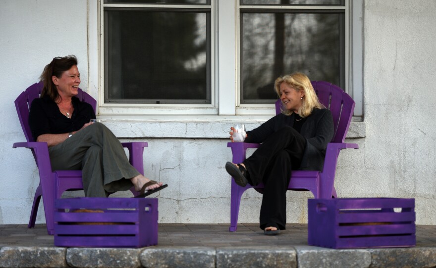 Rema Keen (right) and her partner, Susan Stancill. Keen is from Buchanan County and her ancestors were in coal mining.