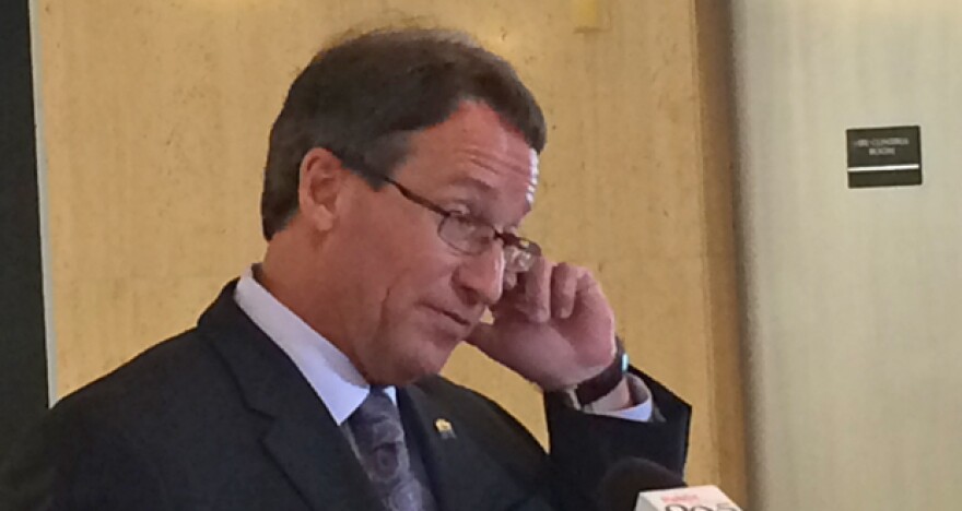 Tulsa Regional Chamber President and CEO Mike Neal answers reporters’ questions Monday on how Williams Cos.’ deal to merge with Energy Transfer Equity will affect Tulsa’s economy.