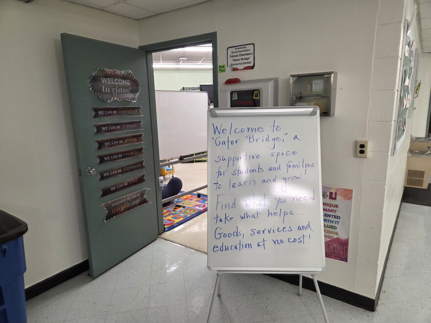 Gator Bridge, the family resource center at Mount Gilead Elementary School