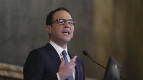 Pennsylvania Gov. Josh Shapiro delivers his budget address for the 2025-26 fiscal year to a joint session of the state House and Senate at the Capitol, Tuesday, Feb. 4, 2025, in Harrisburg, Pa.