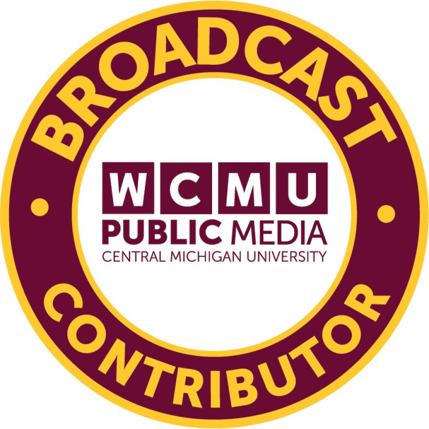 Broadcast Contributor. emblem from WCMU Public Media