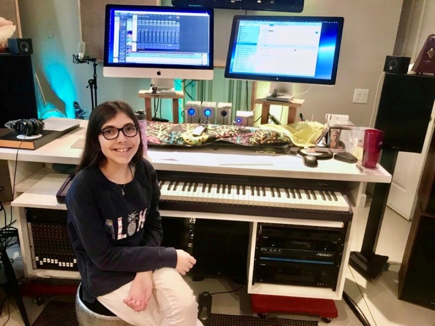 Amaya Moher using technology to expand her talents.