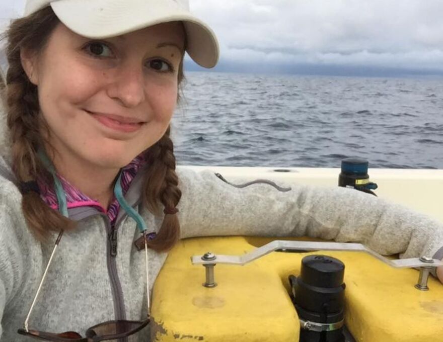 Ashley Lemke captains this underwater robot. His name is Jake, and he’s the first diver that goes down to the bottom of Lake Huron. Lemke began working on the Alpena Amberley Ridge project when she was a graduate student at University of Michigan. She’s now an associate professor of anthropology at the University of Wisconsin Milwaukee and a key collaborator on the team. (courtesy: John O’Shea, University of Michigan)