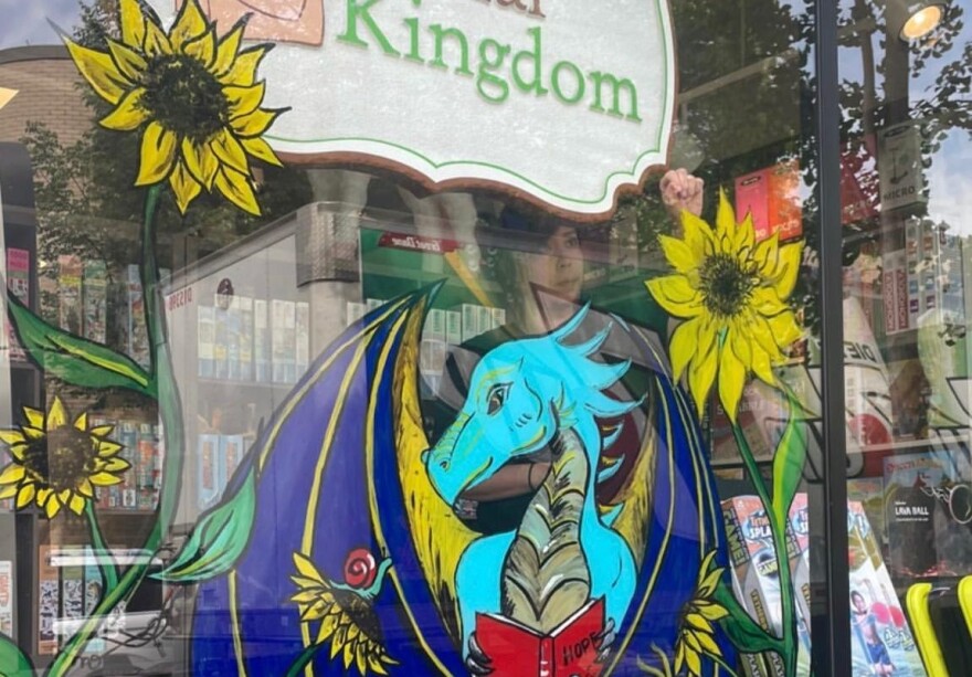 Local artists have volunteered to paint sunflowers on the widow displays of businesses in downtown State College.