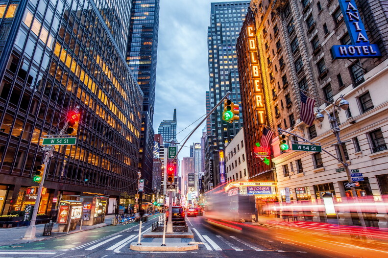 Another snap from New York City. This is Broadway and 54th near Colbert Studios.