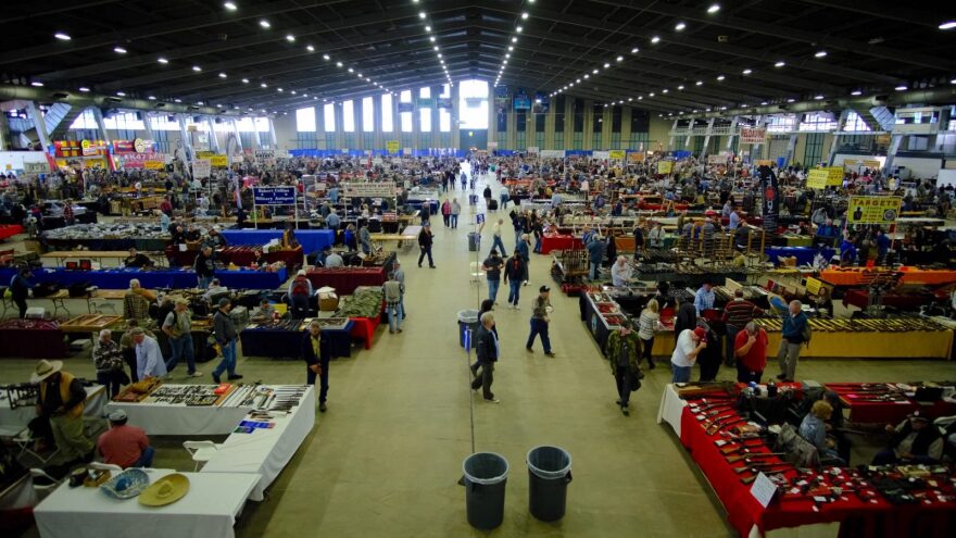 About 40,000 people attend Wanenmacher's Tulsa Arms Show, which is held twice-annually in Tulsa, Oklahoma.