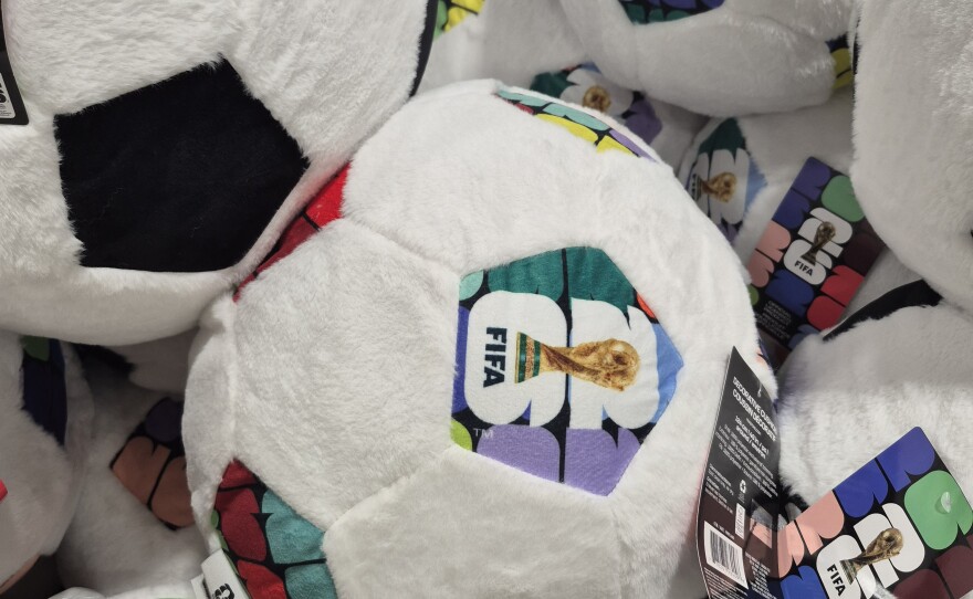 Mini plush soccer balls