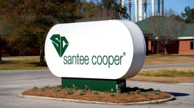 File photo of Santee Cooper headquarters sign.
