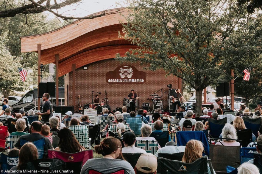 Free concerts have been held every summer for 10 weeks since 2018 at Galva's Wiley Park.