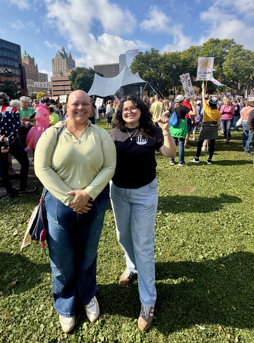 Daisey Velazquez with her sister Julie