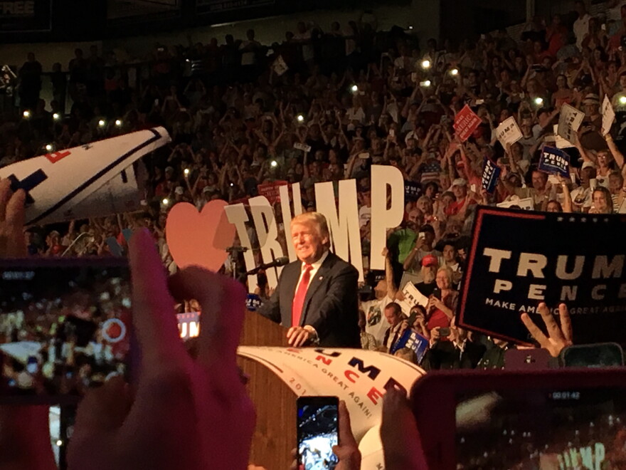 President Donald Trump at a Political Rally in Southwest Florida