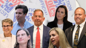 Front row: Carleigh Beriont and Maura Sullivan. Middle row: Hollie Noveletsky, Anthony DiLorenzo and Brian Cole. Back row: Christian Urrutia and Stefany Shaheen.