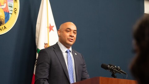 Joe Stephenshaw, California Director of Finance, delivers the 2026-27 budget proposal presentation on Jan. 9, 2026.