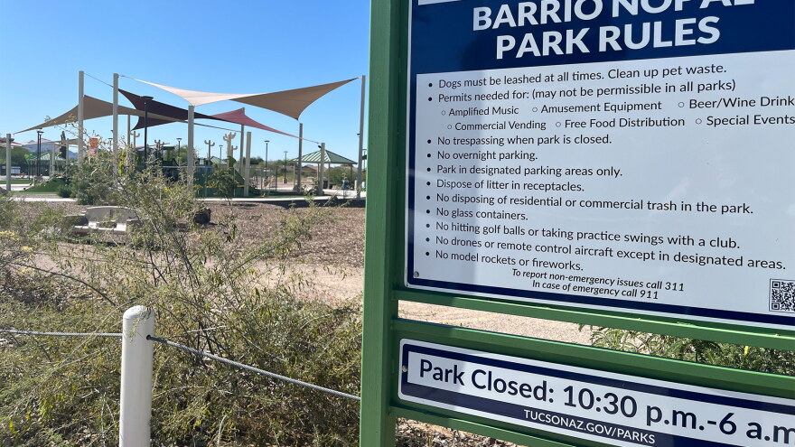 Barrio Nopal welcome sign