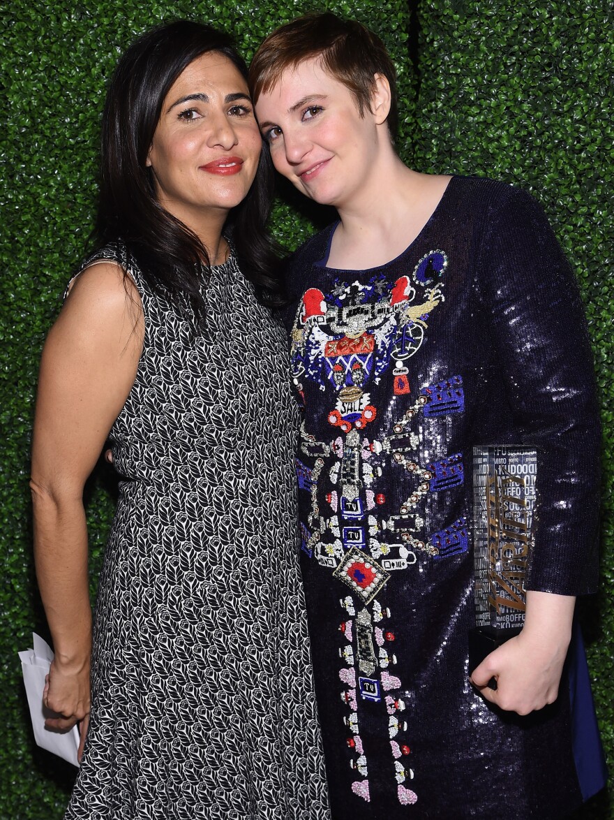 "She's my valentine," Konner (left) says of her best friend, Dunham, pictured here in 2015.