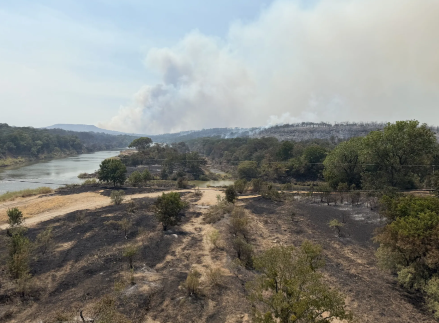 The Ross Fire scorched land and vegetation in Palo Pinto County. The conflagration was first reported Aug. 24, 2026, and burned more than 90,000 acres over the next week.