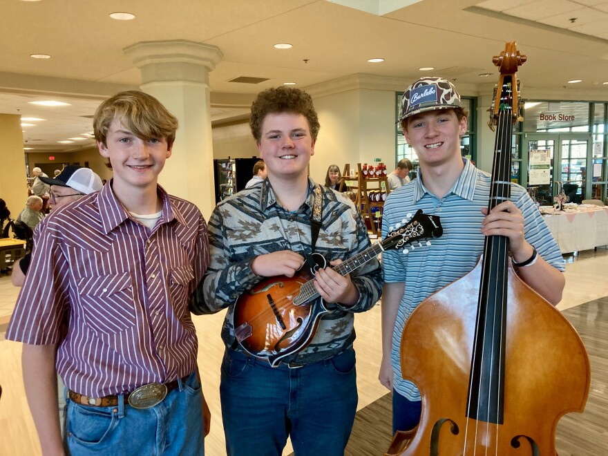 Contestants line up for their turn to perform at Tuscaloosa's Fiddle Fest