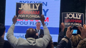 Florida gubernatorial candidate David Jolly at a campaign event focused on Miami's Haitian American community on Oct. 7, 2026.