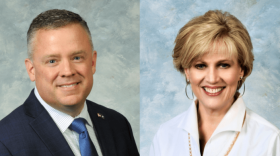 Nicholasville Republican Rep. Matt Lockett and Waddy Republican Rep. Jennifer Henson Decker.