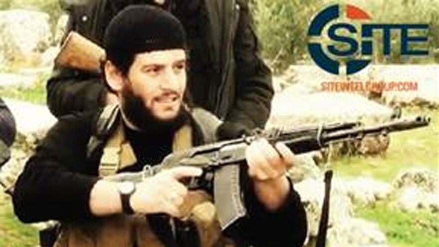 Abu Muhammed al-Adnani, spokesman for the Islamic State, has been killed in northern Syria, according to the IS semi-official news agency Amaq. He's shown here in an undated image provided by SITE Intel Group.