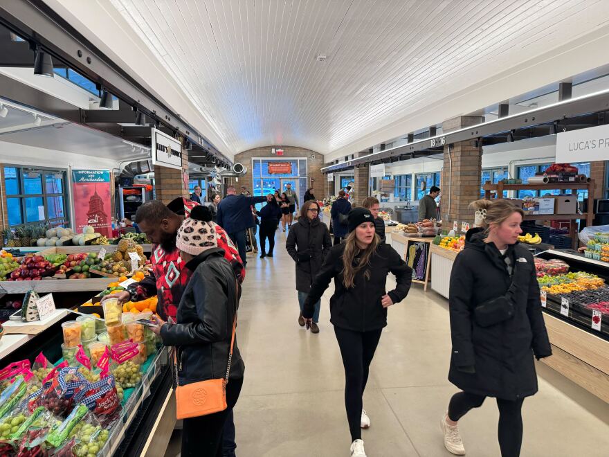 The West Side Market debuted its renovated KeyBank Produce Arcade on Jan. 9, 2026.