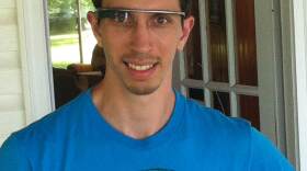 Brian Gundersen with his new Google Glass.