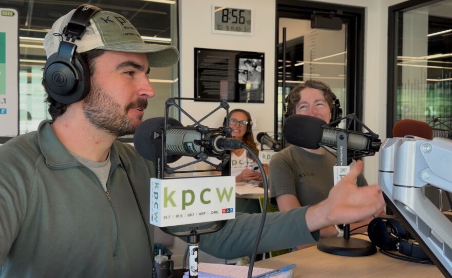 KPCW Reporters Connor Thomas (left) and Grace Doerfler (right).