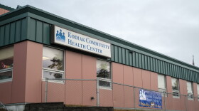 The Kodiak Community Health Clinic entrance is right near the parking lot (Brian Venua/KMXT)