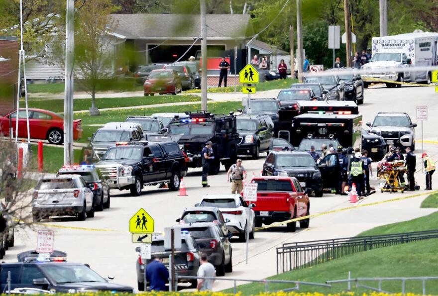 Police response outside Mount Horeb Middle School