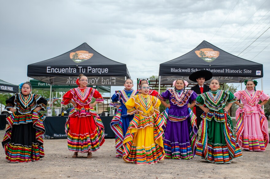 A ballet folklórico group from Marfa Independent School District performed at a celebration for Blackwell’s designation as a historic site.