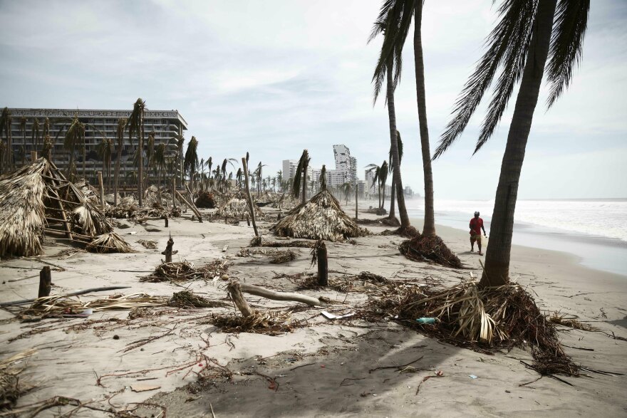 <strong>Oct. 28:</strong> A view of the damage caused by the passage of Hurricane Otis in Acapulco, Guerrero State, Mexico.