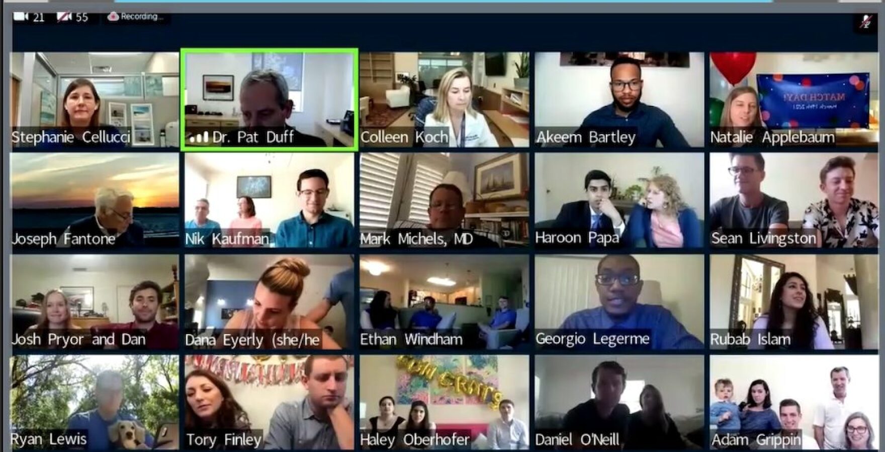 UF Med School's Class of 2021 Holds First Virtual Match Day Ceremony