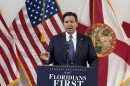 DeSantis unveils his new “Floridians First” budget proposal in downtown Orlando at the Dr. Phillips Center for the Performing Arts.