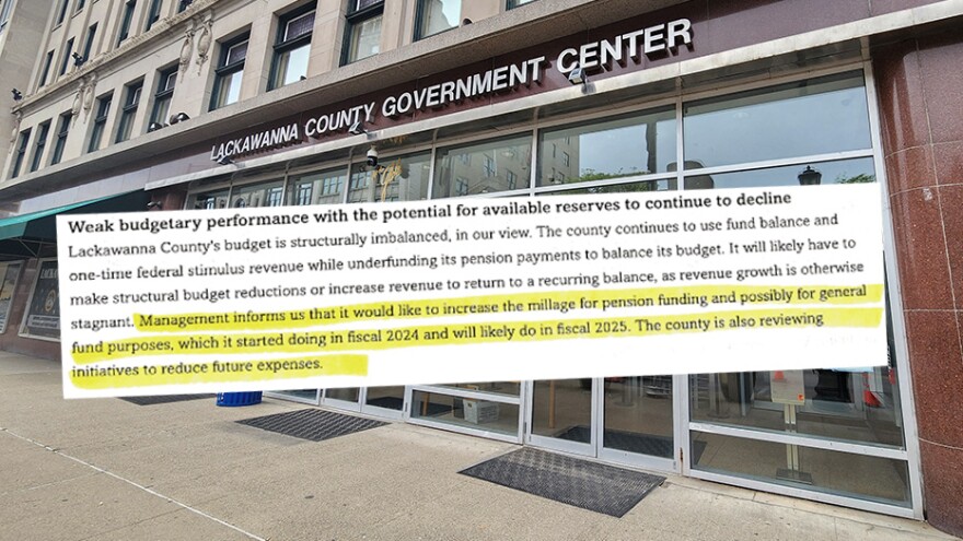 Lackawanna County faces property tax hikes next year as bond rating ...