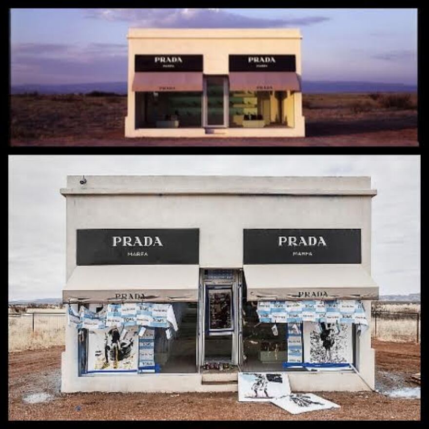 A Tale of Two Pradas: Popular Installation Vandalized in West Texas | Marfa  Public Radio, radio for a wide range.