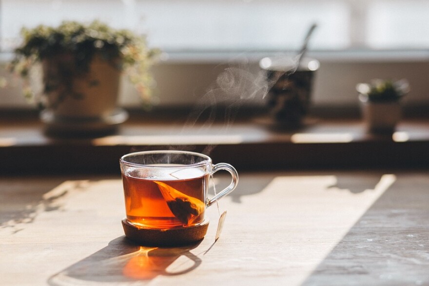 Tea on the countertop