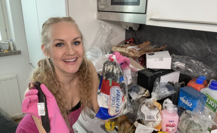 Auri Kananen, a.k.a. Auri Katariina, a.k.a. “Queen of Cleaning” handles extreme cleaning situations for free to those who find themselves in tough situations.