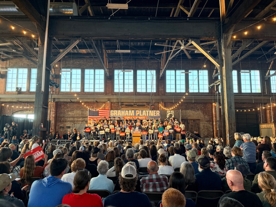Bernie Sanders speaks at a Fighting Oligarchy rally in Portland on Monday, May 25, 2026.