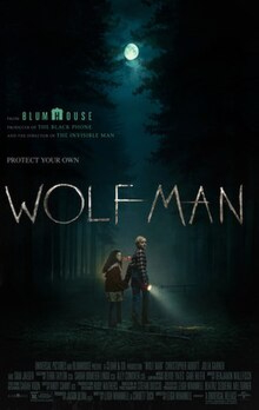 Movie poster for the horror film "Wolf Man"