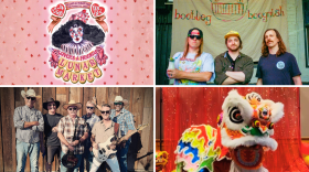 From left to right: Lover's & Friends Lunar Market, Bootleg Boognish, Whiskey River Band & Lunar New Year Celebration