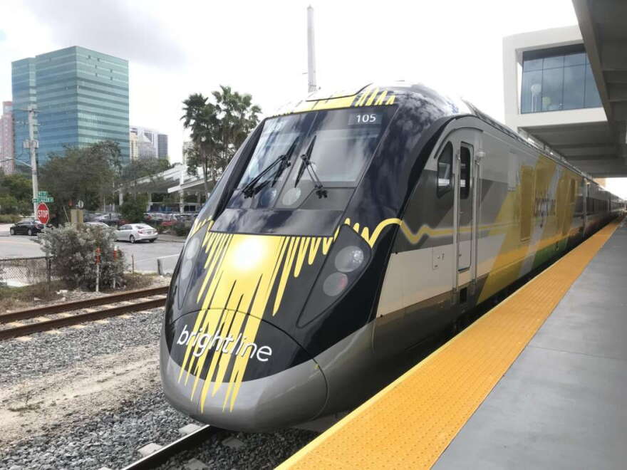 Brightline gets closer to creating a rail line from Tampa to Orlando. (Photo: Catie Switalski, WLRN)