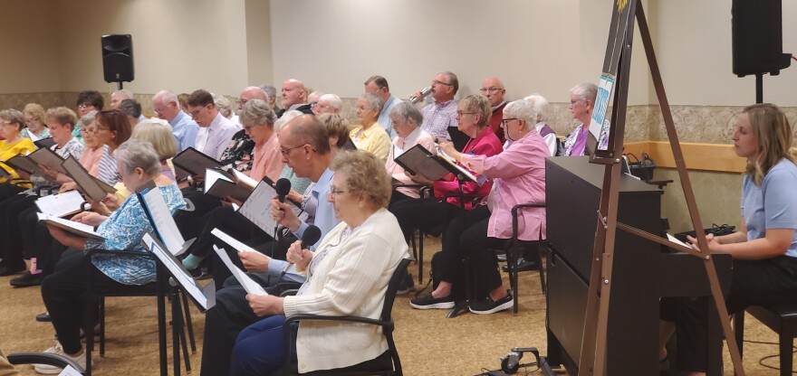 The Bards of Wesley Willows choir.