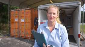 Meaghan Hislop, a biologist with Curis Decontamination System in Oviedo. (Photo Courtesy Lake County)