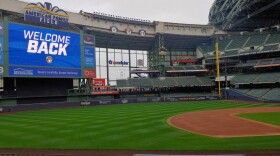 The Milwaukee Brewers are welcoming fans back to their stadium for the first time since 2019.