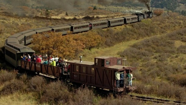 The Cumbres & Toltec Scenic Railroad carries passengers from Chama to Antonito, Colorado, through the Cumbres Pass in this undated photo.
