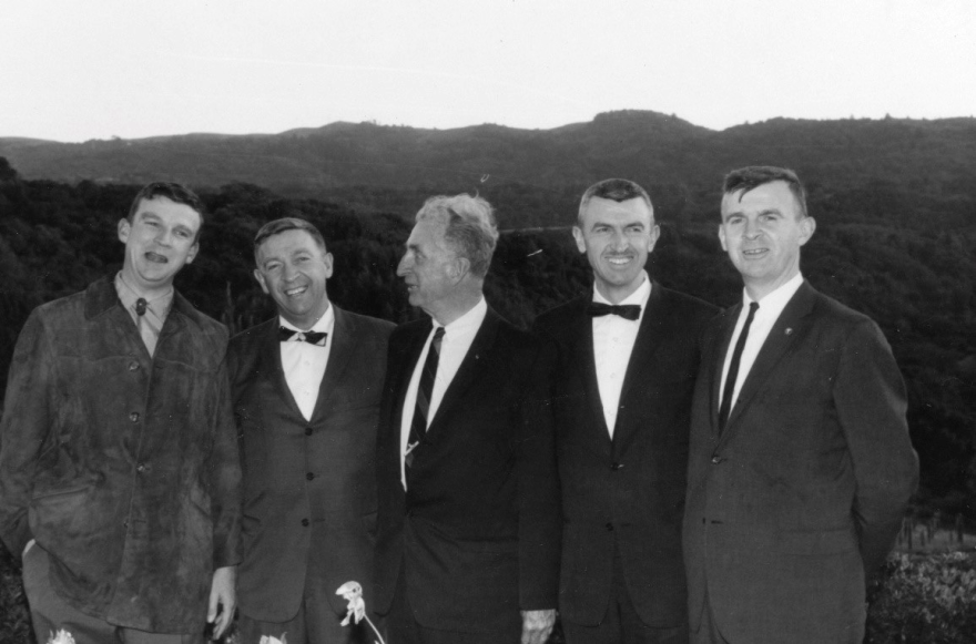 The Lees (from left): Hewey, Dick, Russell, Peter and Phil. All the Lee children, including a sister not shown, became doctors.